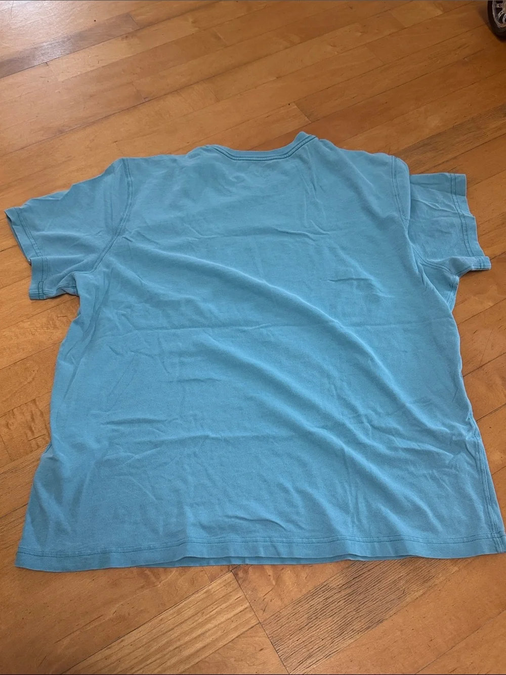 J. Crew 100% Cotton Men’s Soft Blue Vintage Jersey Relaxed Fit Tee Size L Casual